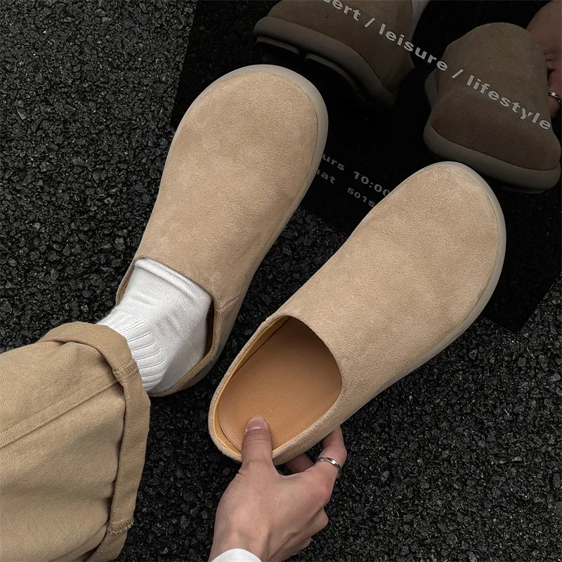 WEISHIBANGWEI Rubber Sole Slip Resistant Wrap toe Slippers Unisex-32