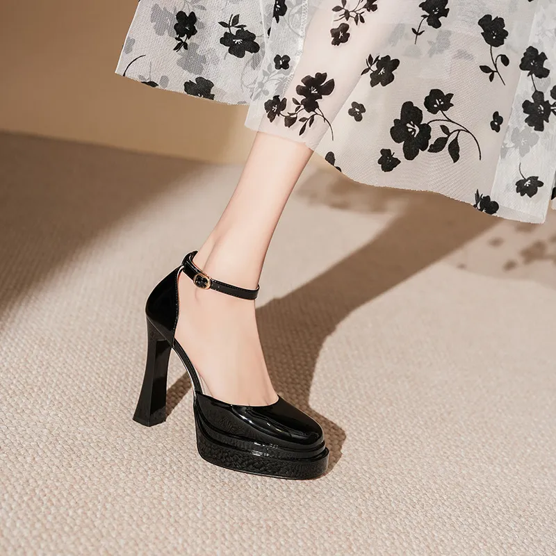 WEISHIBANGWEI Chunky Heel High Heels Women's-9