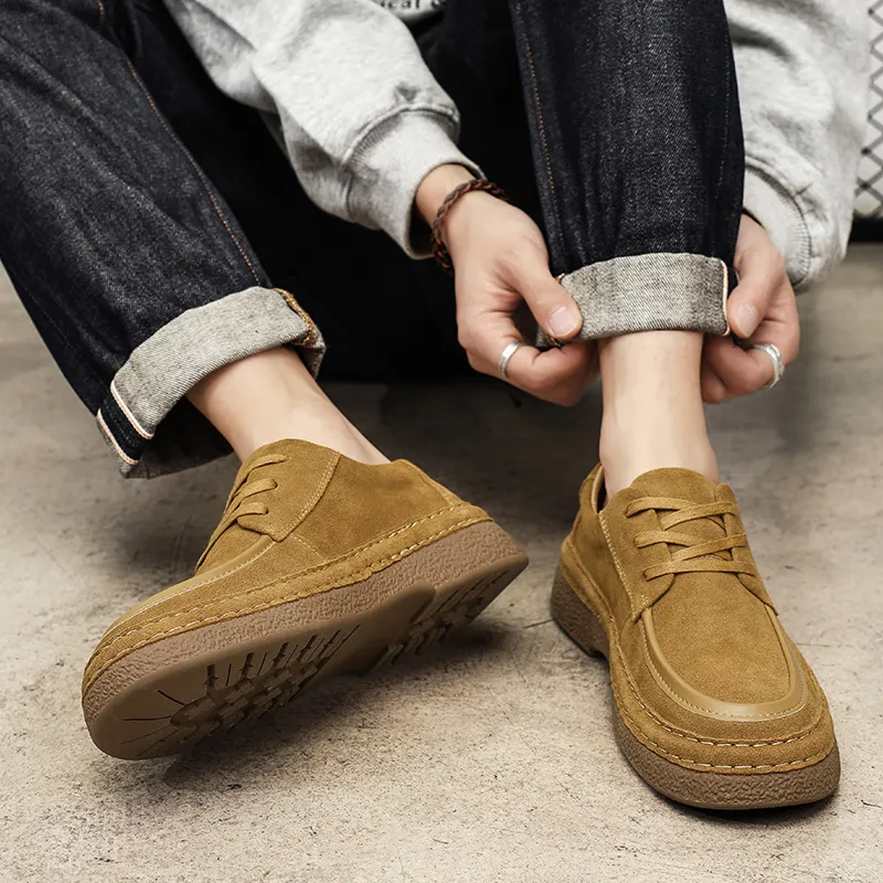 WEISHIBANGWEI Casual Shoes Men's Brown-3