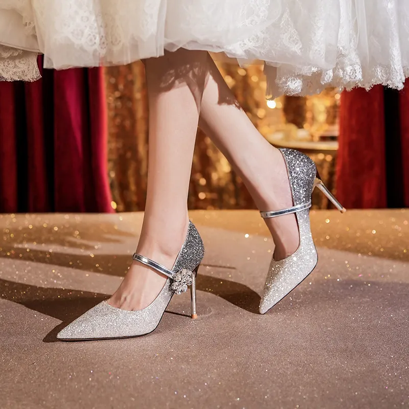 WEISHIBANGWEI Slim Heel High Heels Women's-10