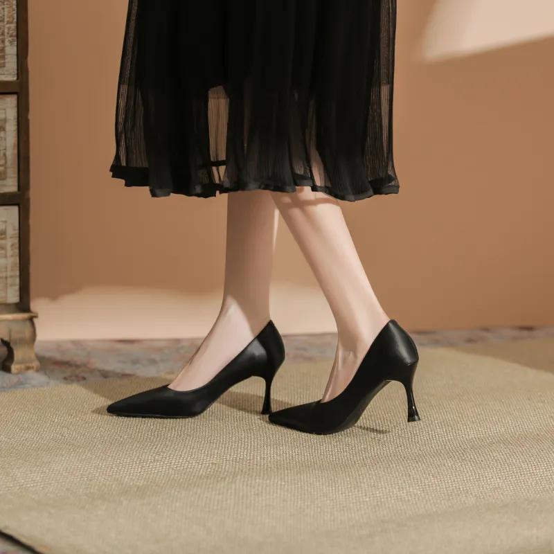 WEISHIBANGWEI Slim Heel High Heels Women's-18