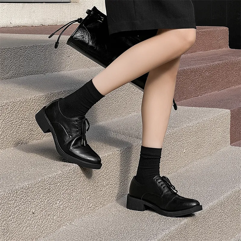 WEISHIBANGWEI Dress Shoes Unisex Black-8