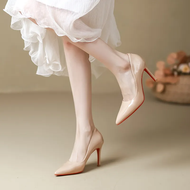 WEISHIBANGWEI Slim Heel High Heels Women's-11