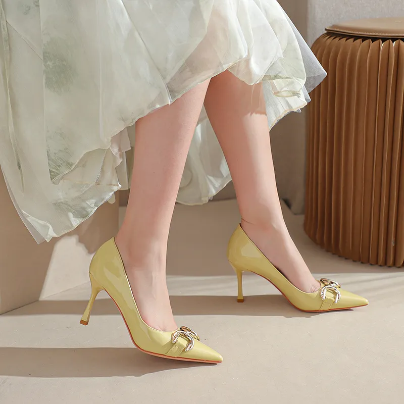 WEISHIBANGWEI Slim Heel High Heels Women's-18