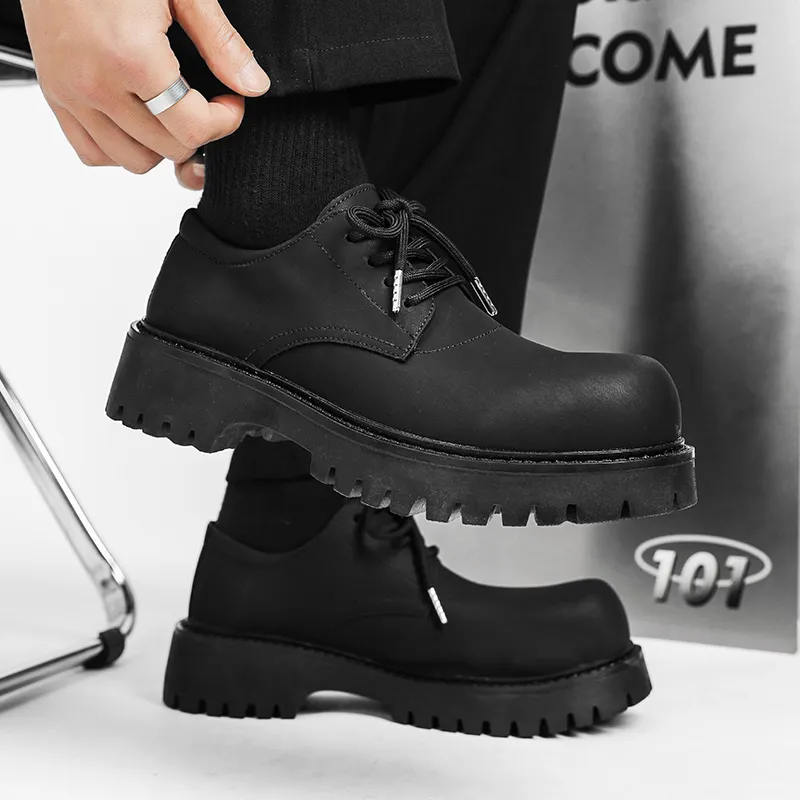 WEISHIBANGWEI Casual Shoes Men's Black-3