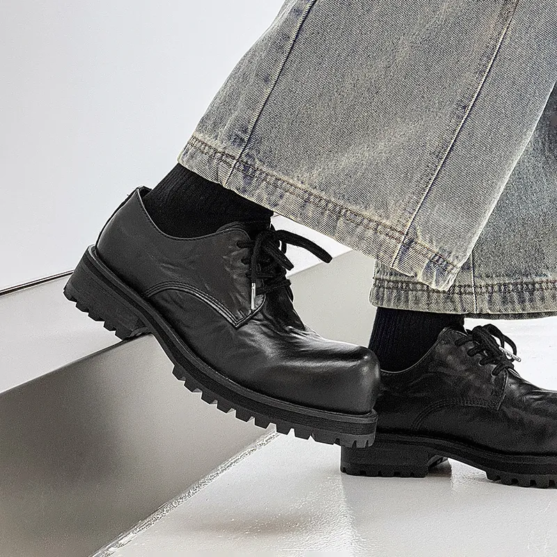 WEISHIBANGWEI Casual Shoes Men's Black-4