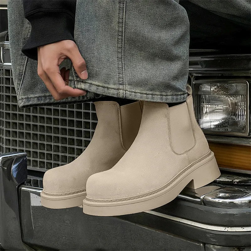 WEISHIBANGWEI Short Chelsea Boots Men's-28
