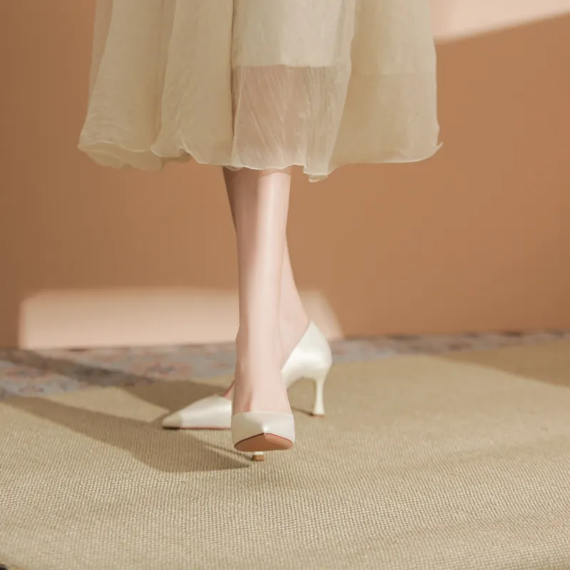 WEISHIBANGWEI Slim Heel High Heels Women's-6