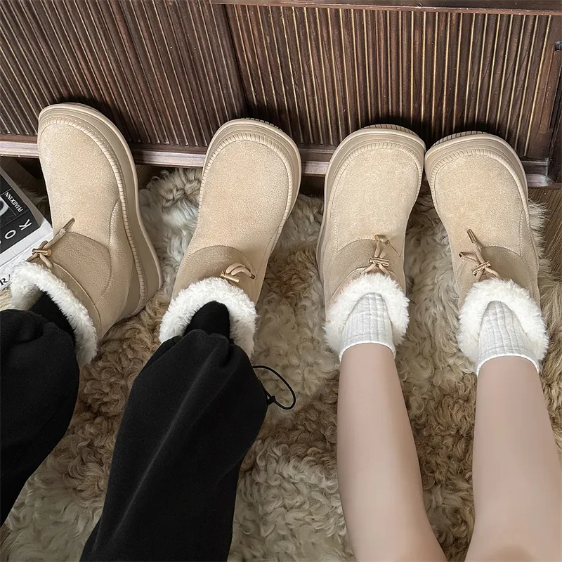 WEISHIBANGWEI Warm Anti Slip And Wear Resistant Short Snow Boots Unisex-19