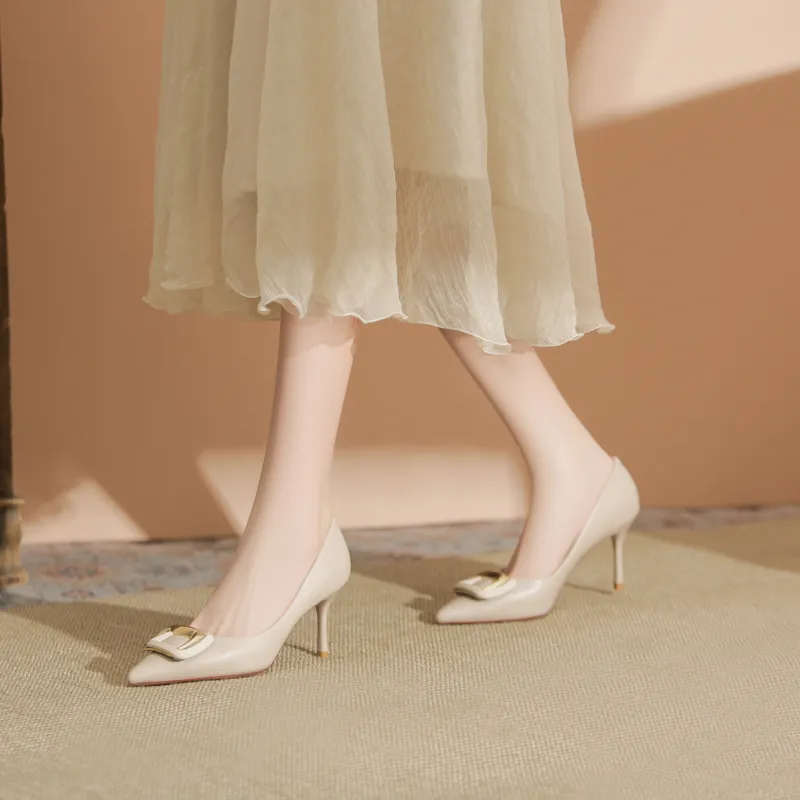 WEISHIBANGWEI Slim Heel High Heels Women's-1