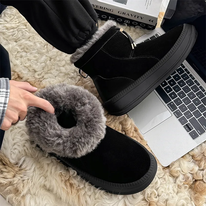 WEISHIBANGWEI Warm Anti Slip And Wear Resistant Short Snow Boots Unisex-8