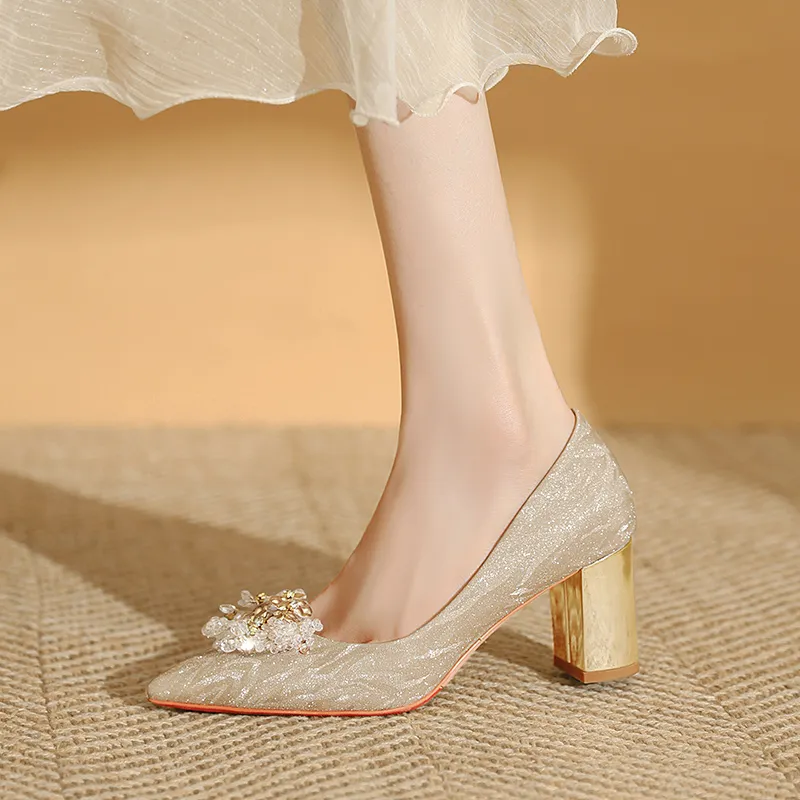 WEISHIBANGWEI Chunky Heel High Heels Women's-2