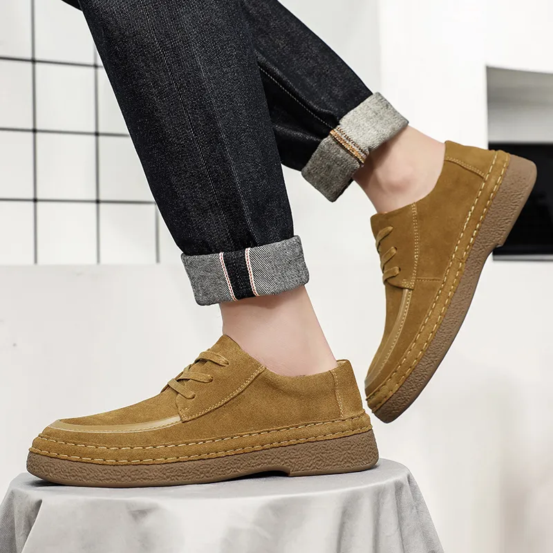 WEISHIBANGWEI Casual Shoes Men's Brown-1