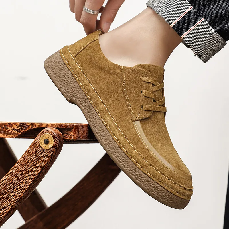 WEISHIBANGWEI Casual Shoes Men's Brown-7