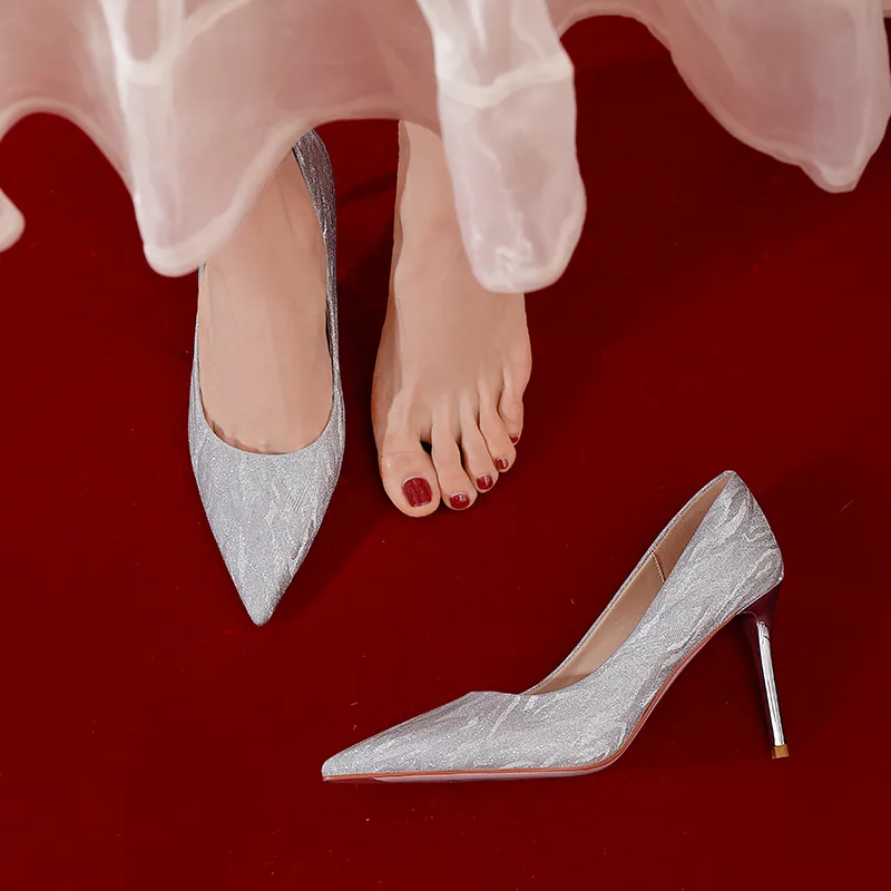 WEISHIBANGWEI Slim Heel High Heels Women's-13