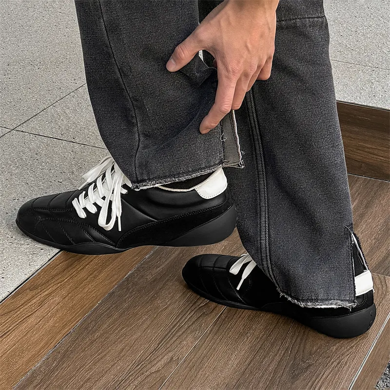 WEISHIBANGWEI Low Top Casual Shoes Unisex Black-6