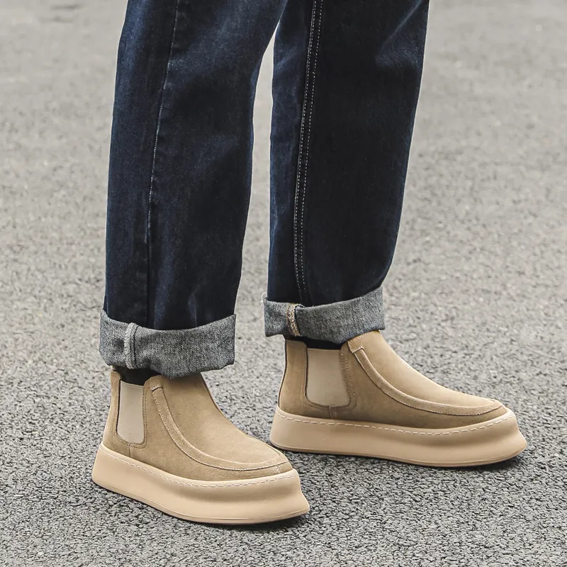 WEISHIBANGWEI Short Chelsea Boots Men's-13