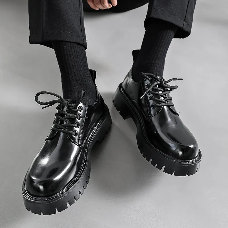 WEISHIBANGWEI Casual Shoes Men's Black-4