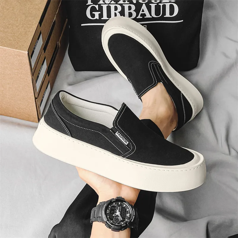 WEISHIBANGWEI Espadrilles Men's Black-2