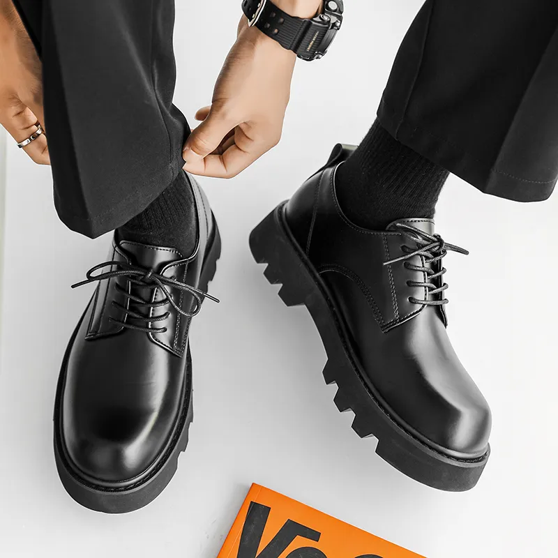 WEISHIBANGWEI Casual Shoes Men's Black-4