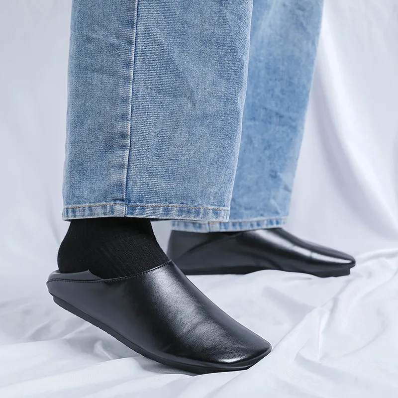 WEISHIBANGWEI Height Increasing Low Top Casual Shoes Unisex Black-4
