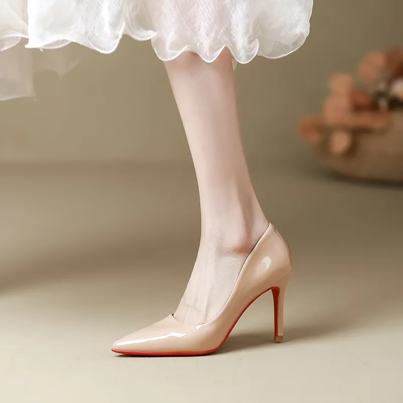 WEISHIBANGWEI Slim Heel High Heels Women's-8
