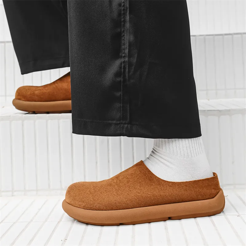 WEISHIBANGWEI Closed Toe Slippers Men's-4