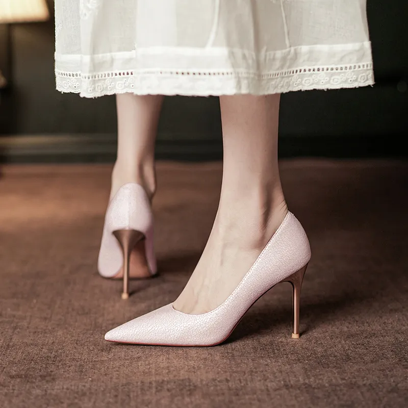 WEISHIBANGWEI Slim Heel High Heels Women's-2