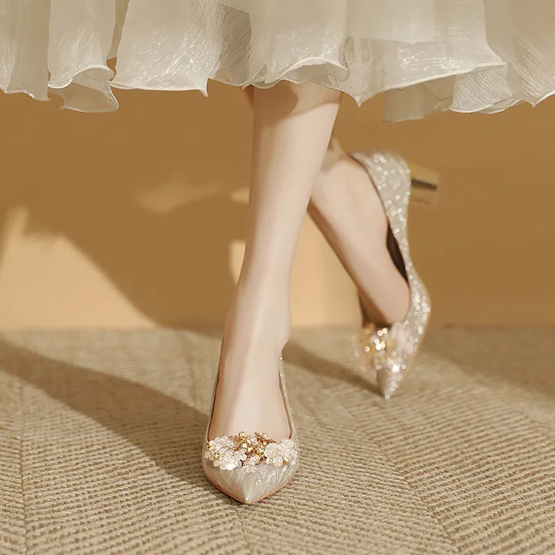 WEISHIBANGWEI Chunky Heel High Heels Women's-3