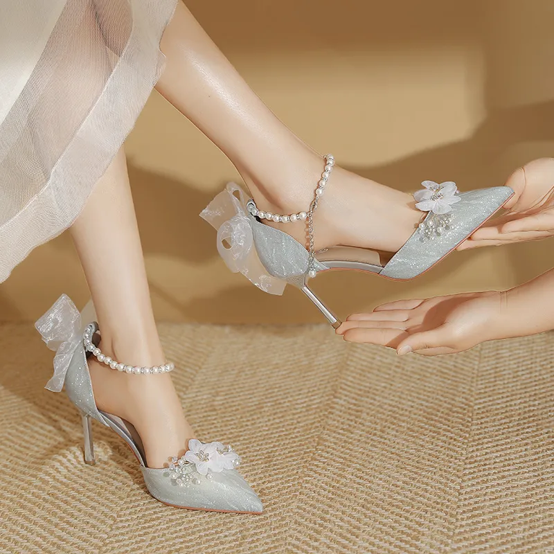 WEISHIBANGWEI Slim Heel High Heels Women's-5