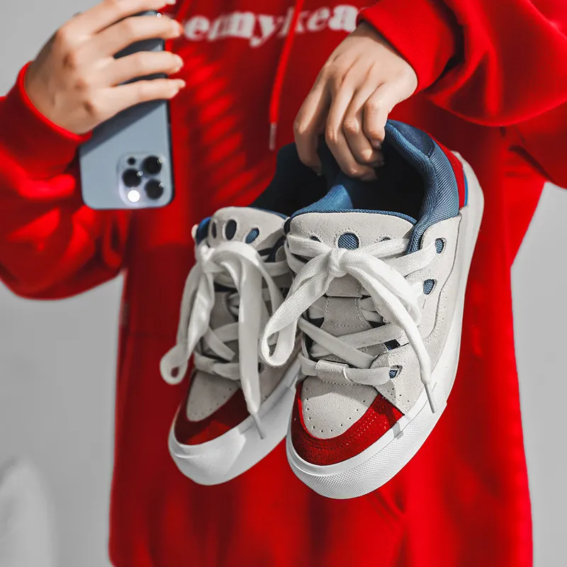 WEISHIBANGWEI Wear resistant Lightweight Breathable And Non slip. Low Top Skateboard Shoes Unisex-16