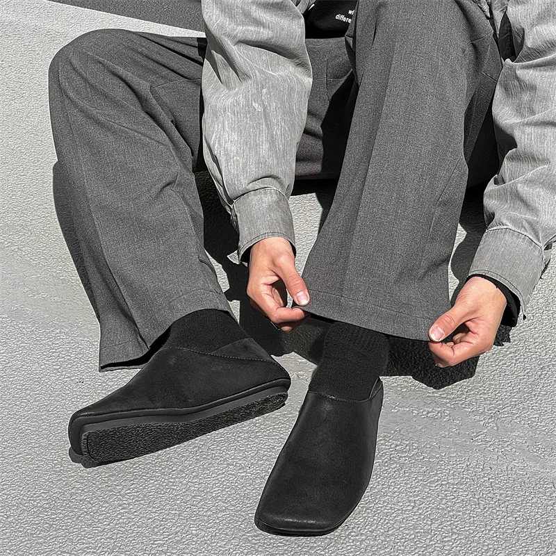WEISHIBANGWEI Casual Shoes Unisex Black-6