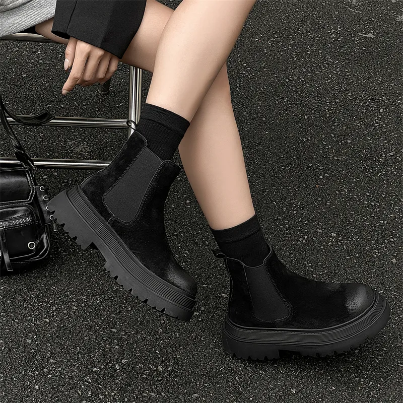 WEISHIBANGWEI Short Chelsea Boots Unisex-5