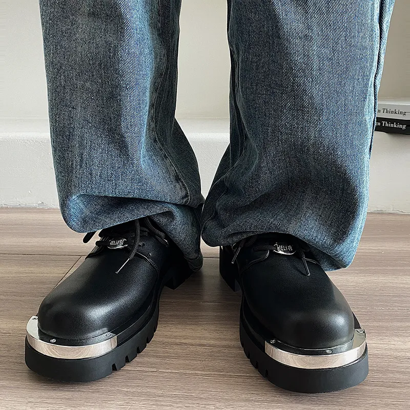 WEISHIBANGWEI Casual Shoes Men's Black-4