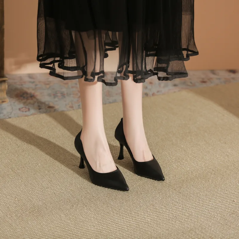 WEISHIBANGWEI Slim Heel High Heels Women's-21