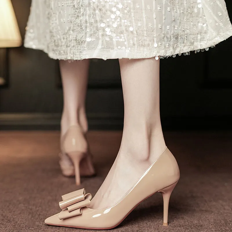 WEISHIBANGWEI Slim Heel High Heels Women's-14