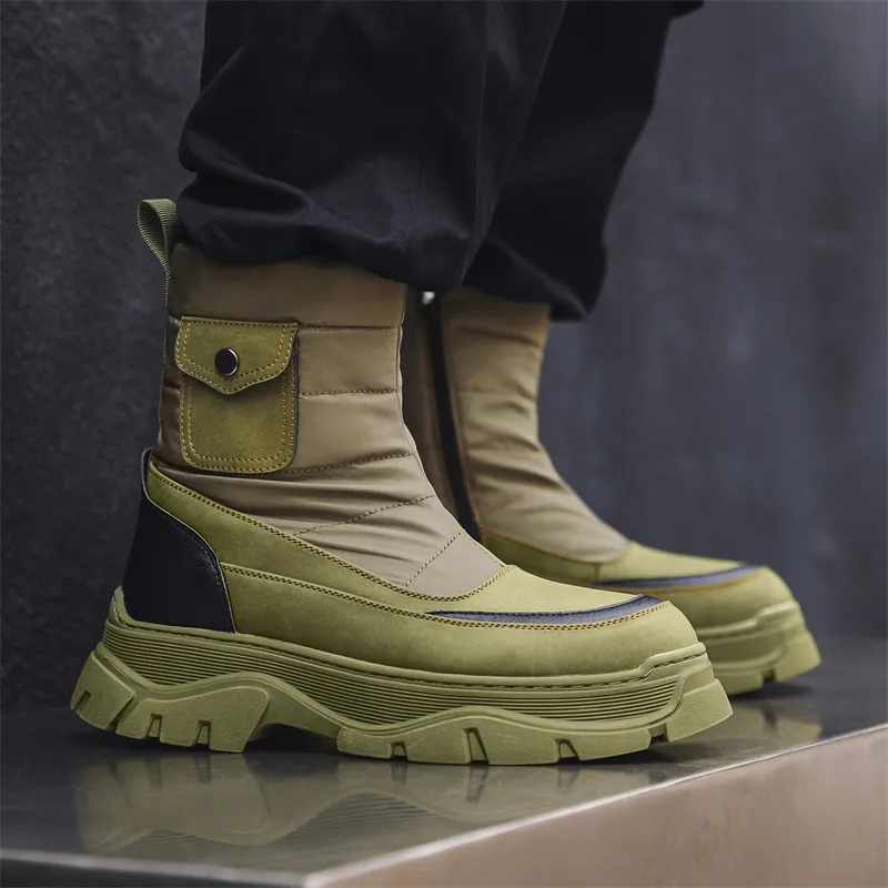 WEISHIBANGWEI Snow Boots Men-13