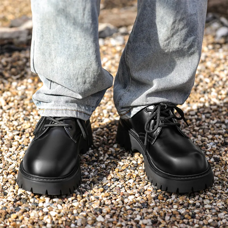 WEISHIBANGWEI Casual Shoes Men's Black-5