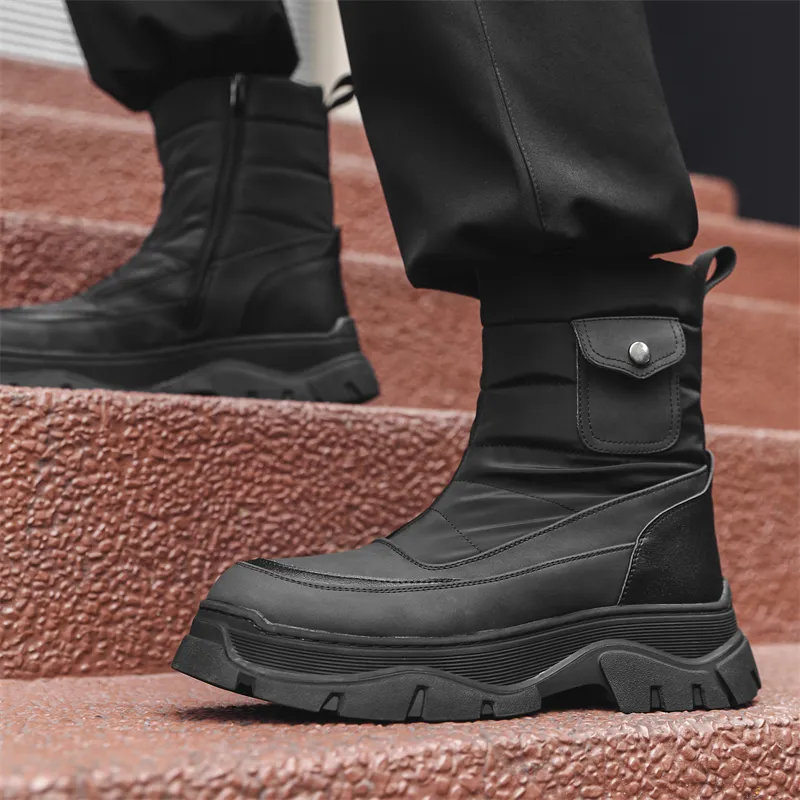 WEISHIBANGWEI Snow Boots Men-2