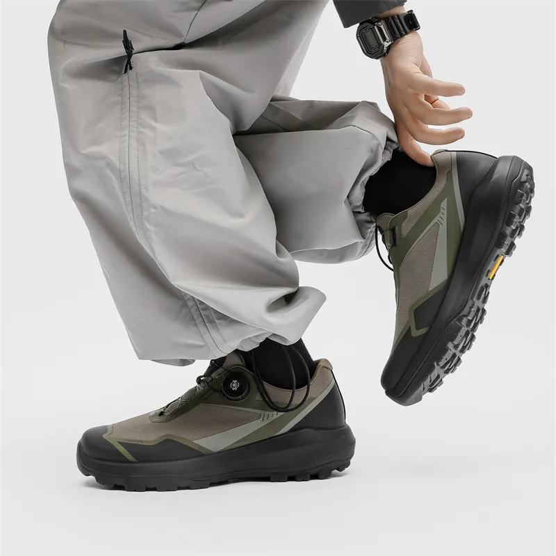 WEISHIBANGWEI Low Top Casual Shoes Men's Khaki-3
