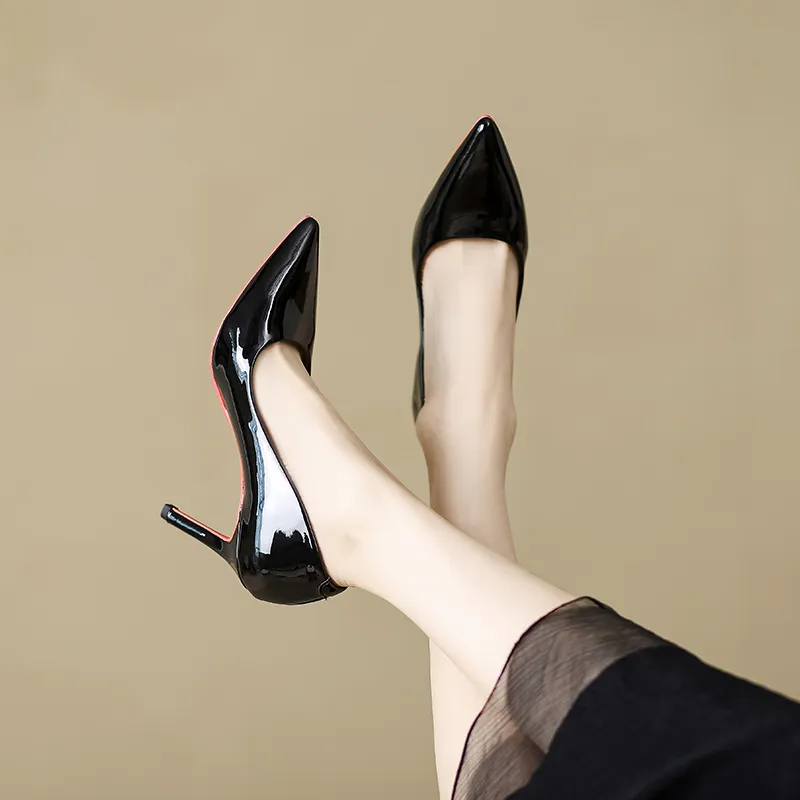 WEISHIBANGWEI Slim Heel High Heels Women's-4