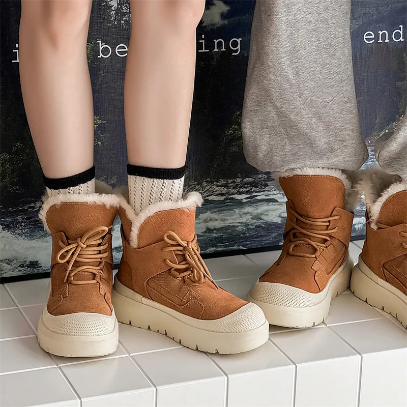 WEISHIBANGWEI Warm Slip Resistant Coverage Short Snow Boots Unisex-2