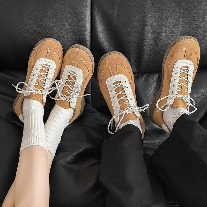 WEISHIBANGWEI Skateboard Shoes Unisex Ginger Yellow-2