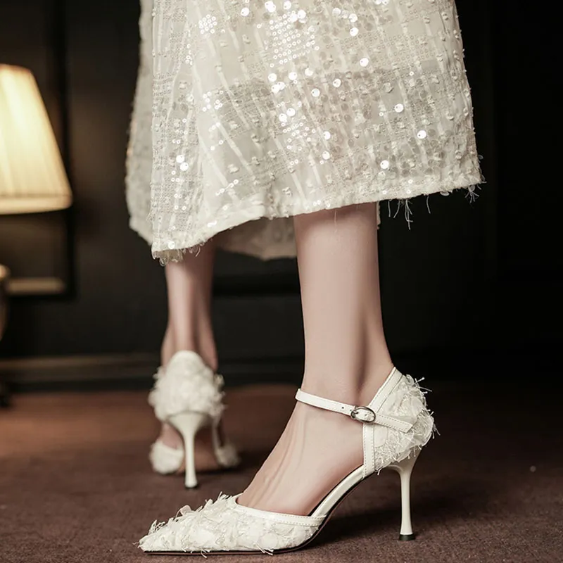 WEISHIBANGWEI Slim Heel High Heels Women's-9