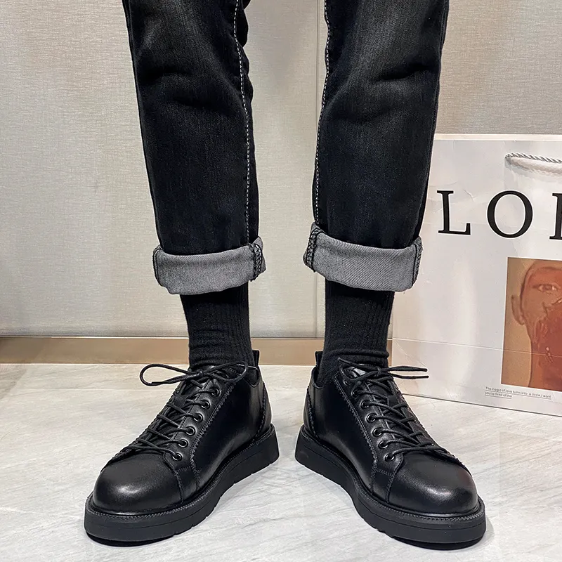 WEISHIBANGWEI Casual Shoes Men's Black-1