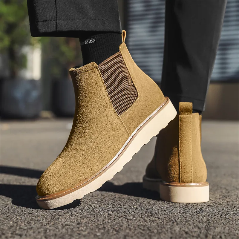 WEISHIBANGWEI Short Chelsea Boots Men's-13