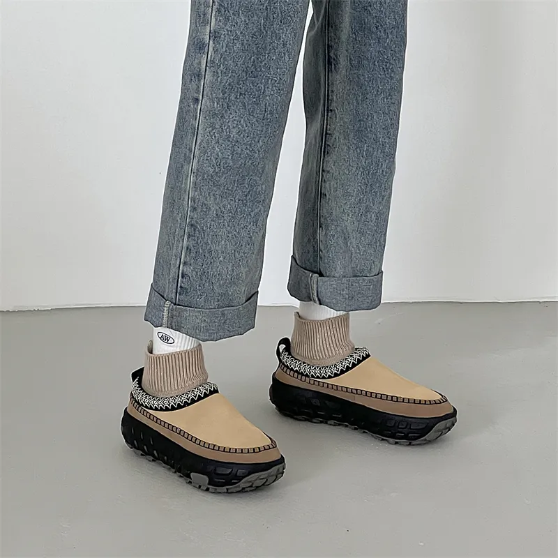 WEISHIBANGWEI Warm Slip Resistant Coverage Short Snow Boots Unisex-14