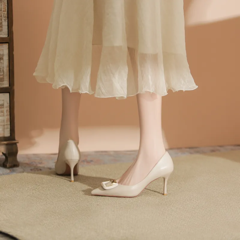 WEISHIBANGWEI Slim Heel High Heels Women's-3