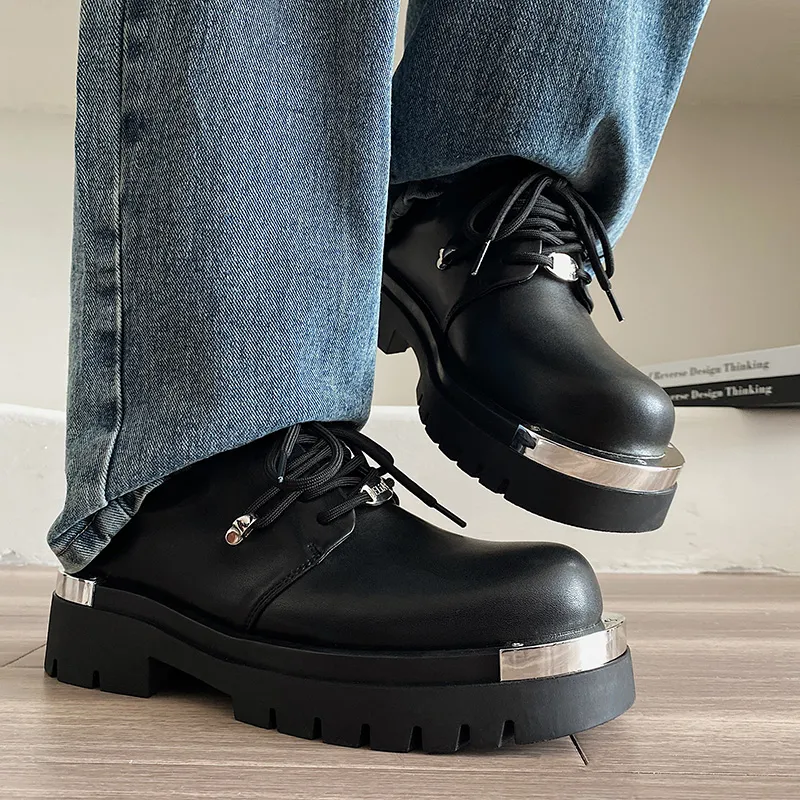 WEISHIBANGWEI Casual Shoes Men's Black-5