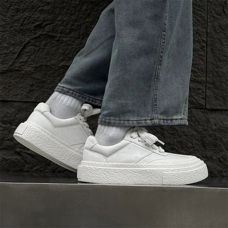 WEISHIBANGWEI Skateboard Shoes Unisex White-6